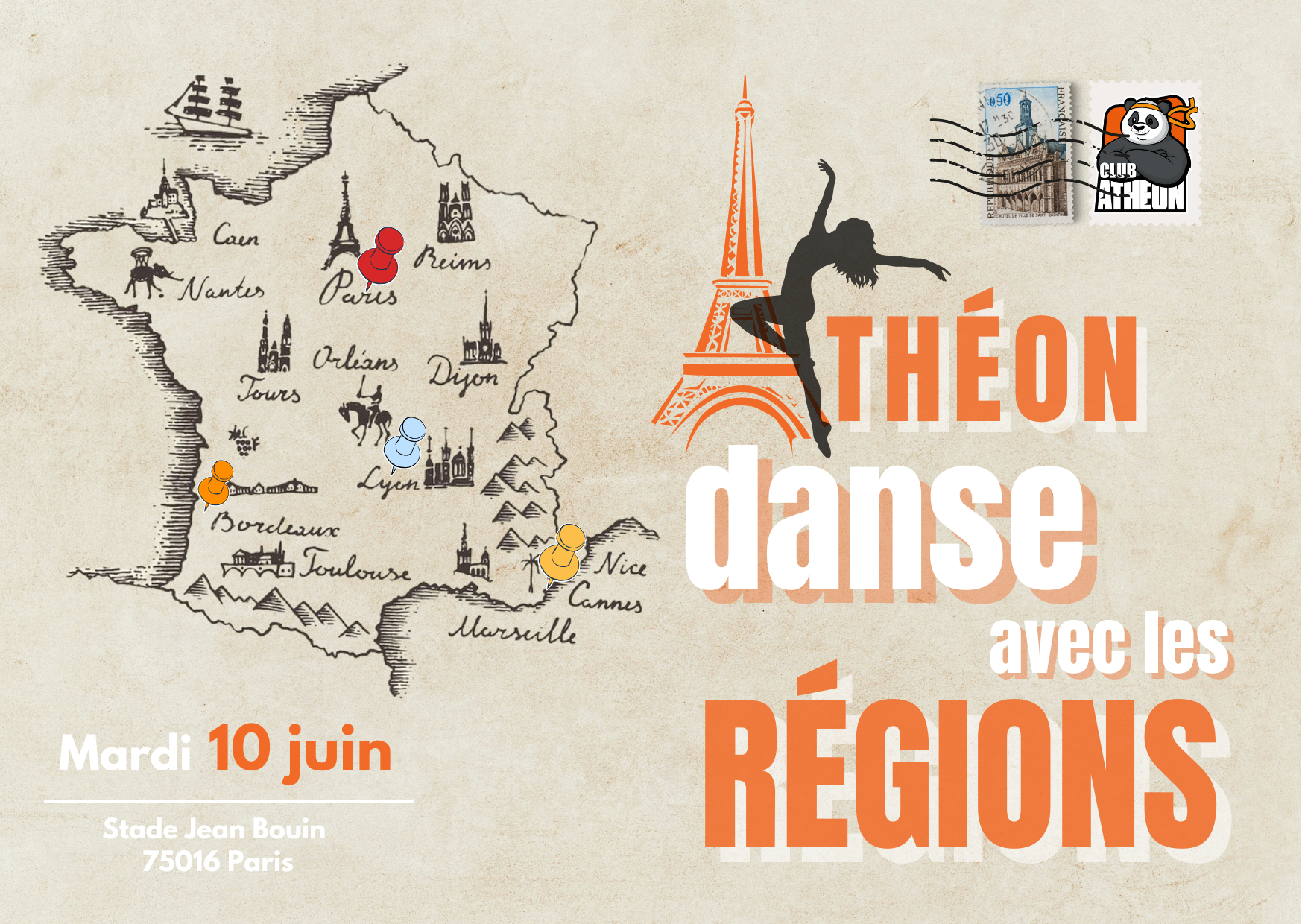 Affiche spectacle de danse 2025